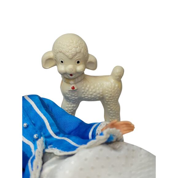 "Barbie Had a Little Lamb" Dress on Pretty in Plaid Midge W/Vintage Lamb Rattle - Picture 7 of 11